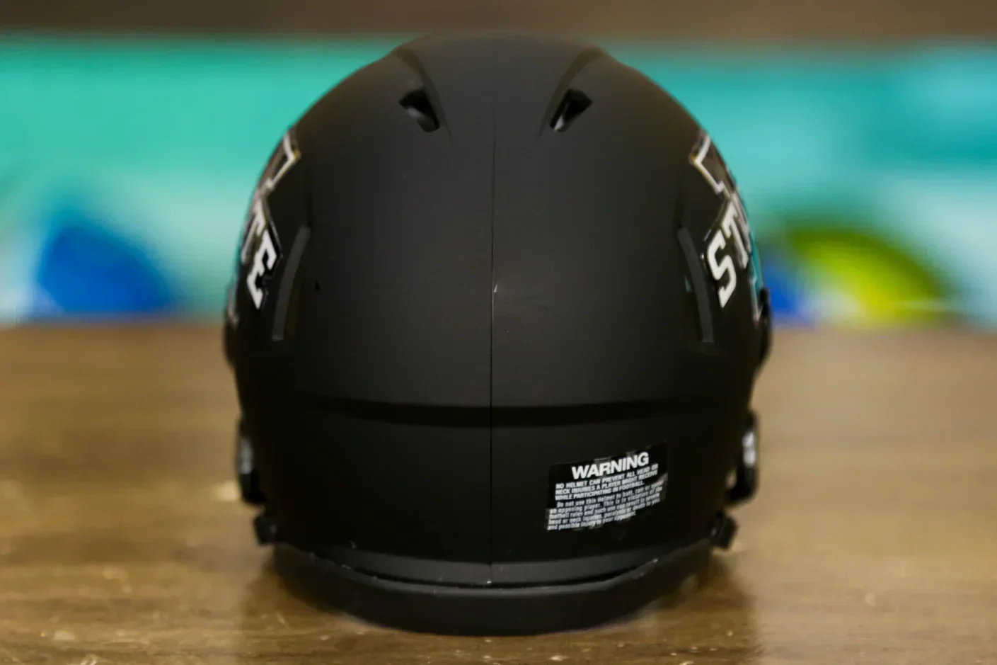 Iowa State Cyclones Riddell Speed Mini Helmet - Matte Black - Image 3
