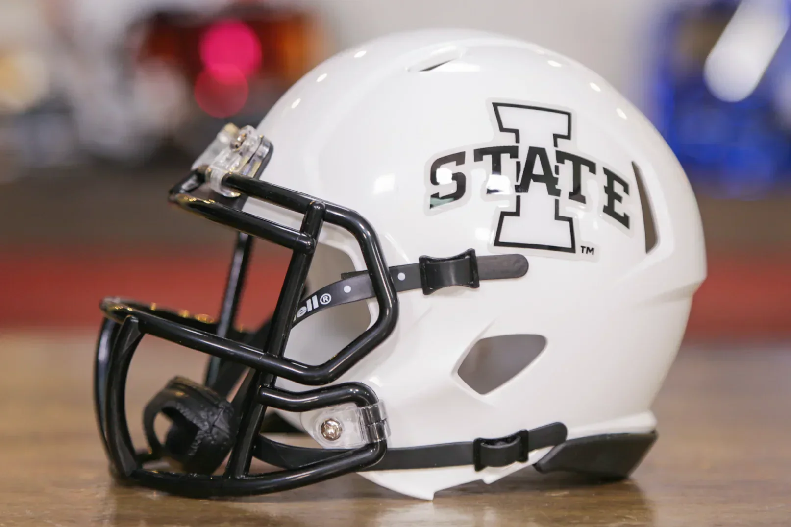 Iowa State Cyclones Riddell Speed Mini Helmet - White - Image 3