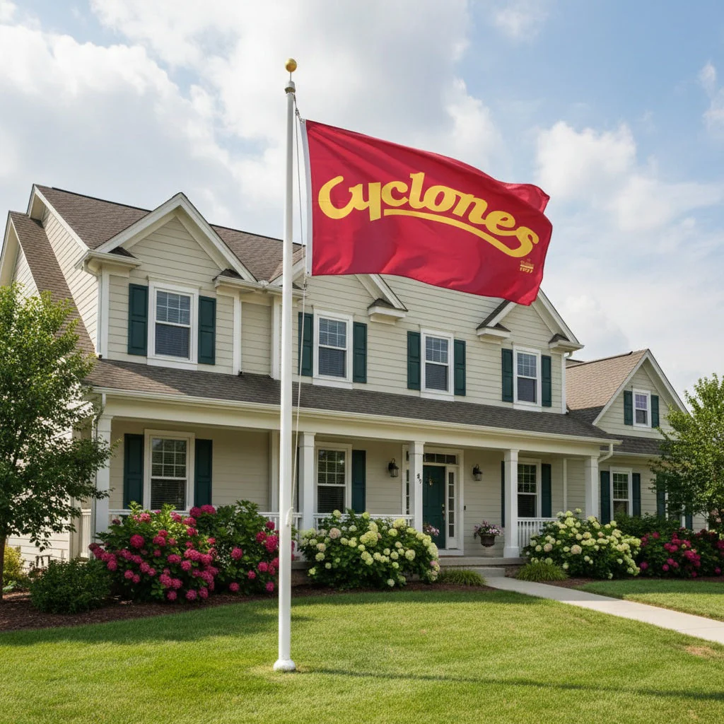 Iowa State Cyclones Script Flag 3x5 - Official Vintage Logo Outdoor Flag - Image 2