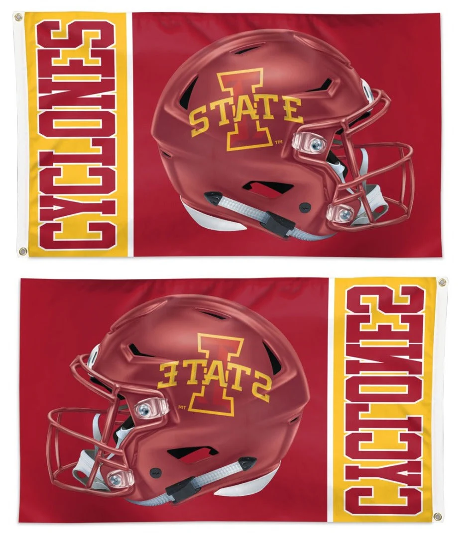 Iowa State Flag 3x5 Cyclones Helmet