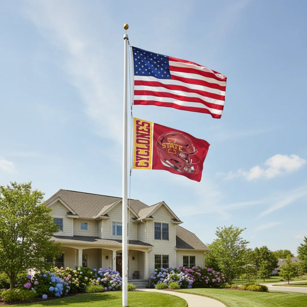Iowa State Flag 3x5 Cyclones Helmet - Image 2