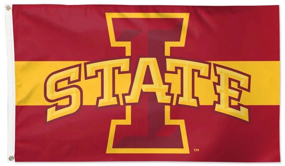 Iowa State Flag 3x5 Horizontal Stripe Cardinal Gold