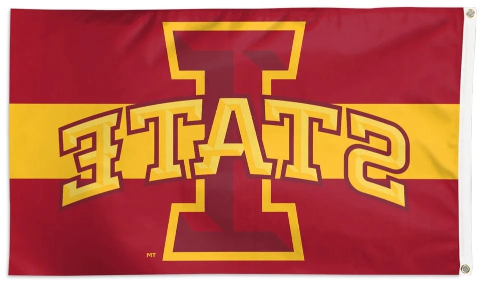 Iowa State Flag 3x5 Horizontal Stripe Cardinal Gold - Image 2