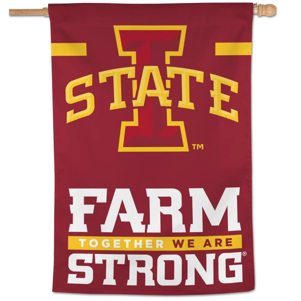 Iowa State Flag Farm Strong House Banner