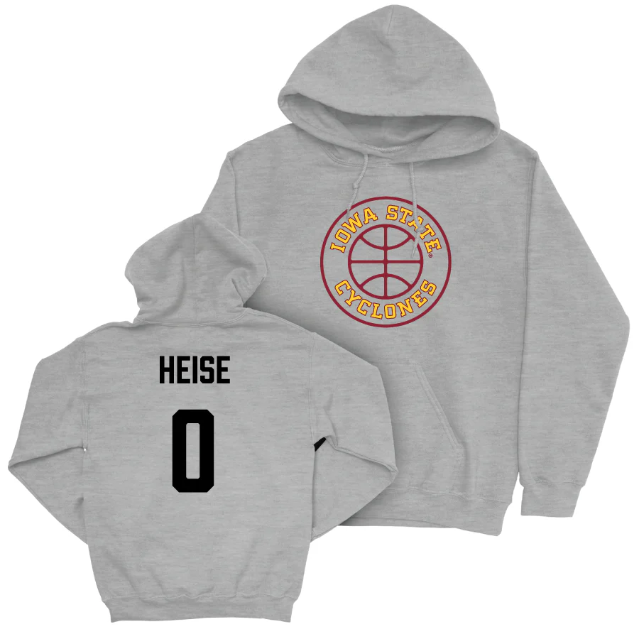 Iowa State Men's Basketball Sport Grey Hardwood Hoodie - Nate Heise