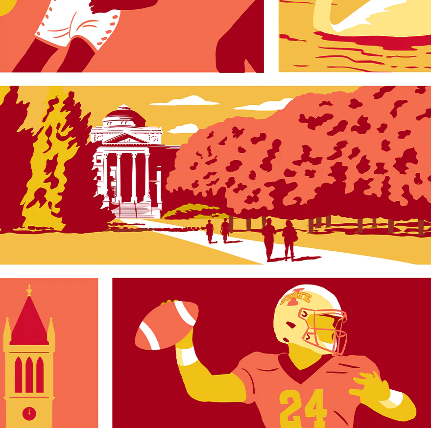 Iowa State University Icons Print - Image 4