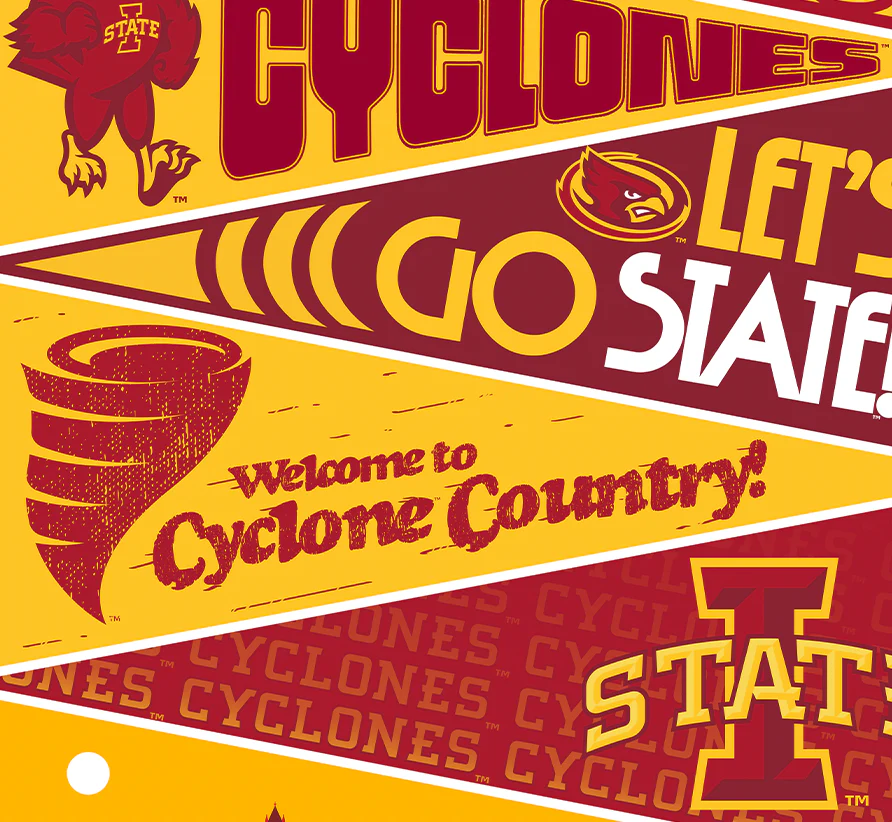 Iowa State University Pennants Print - Image 4