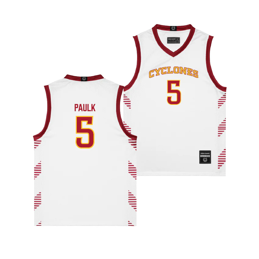 Iowa State Women's Basketball White Jersey  - Evangelia Paulk