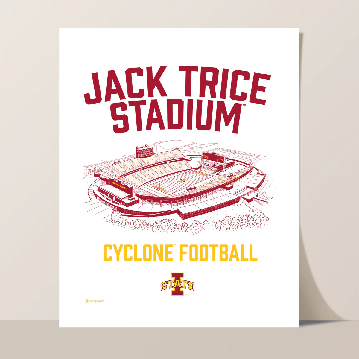 Jack Trice Stadium Cyclone Football Print - Image 3
