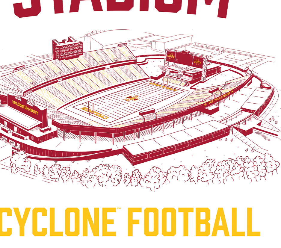 Jack Trice Stadium Cyclone Football Print - Image 4