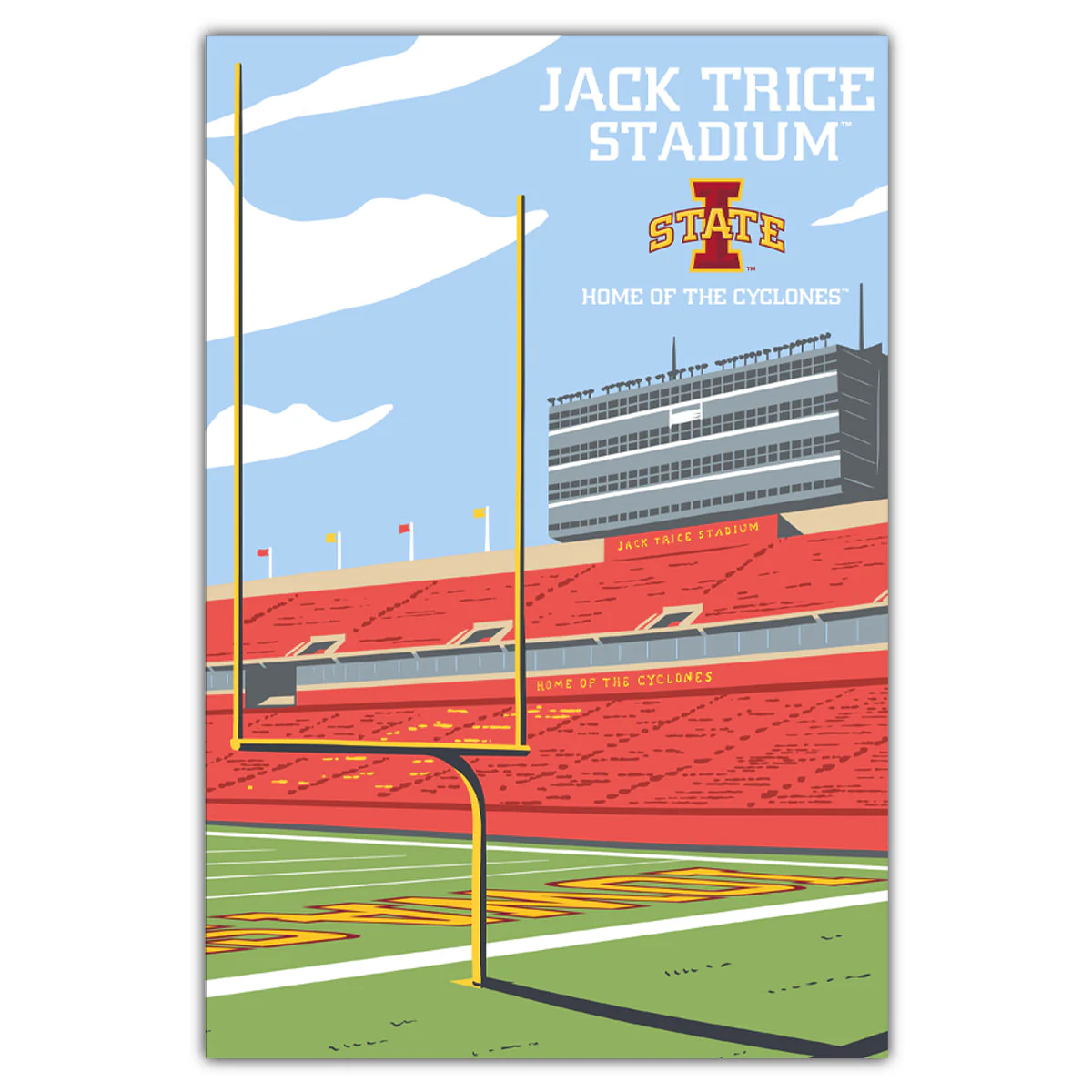 Jack Trice Stadium Endzone Postcard