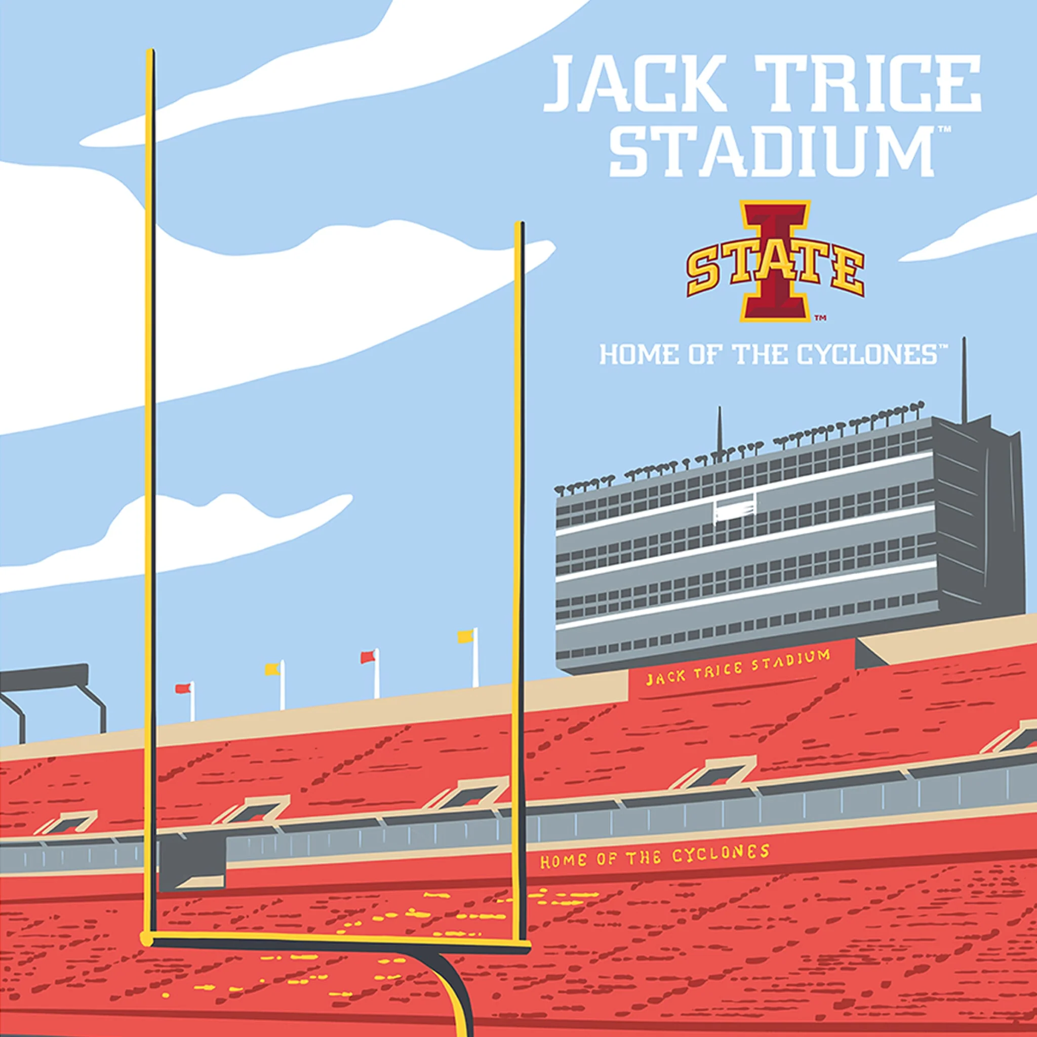 Jack Trice Stadium Endzone Print - Image 4