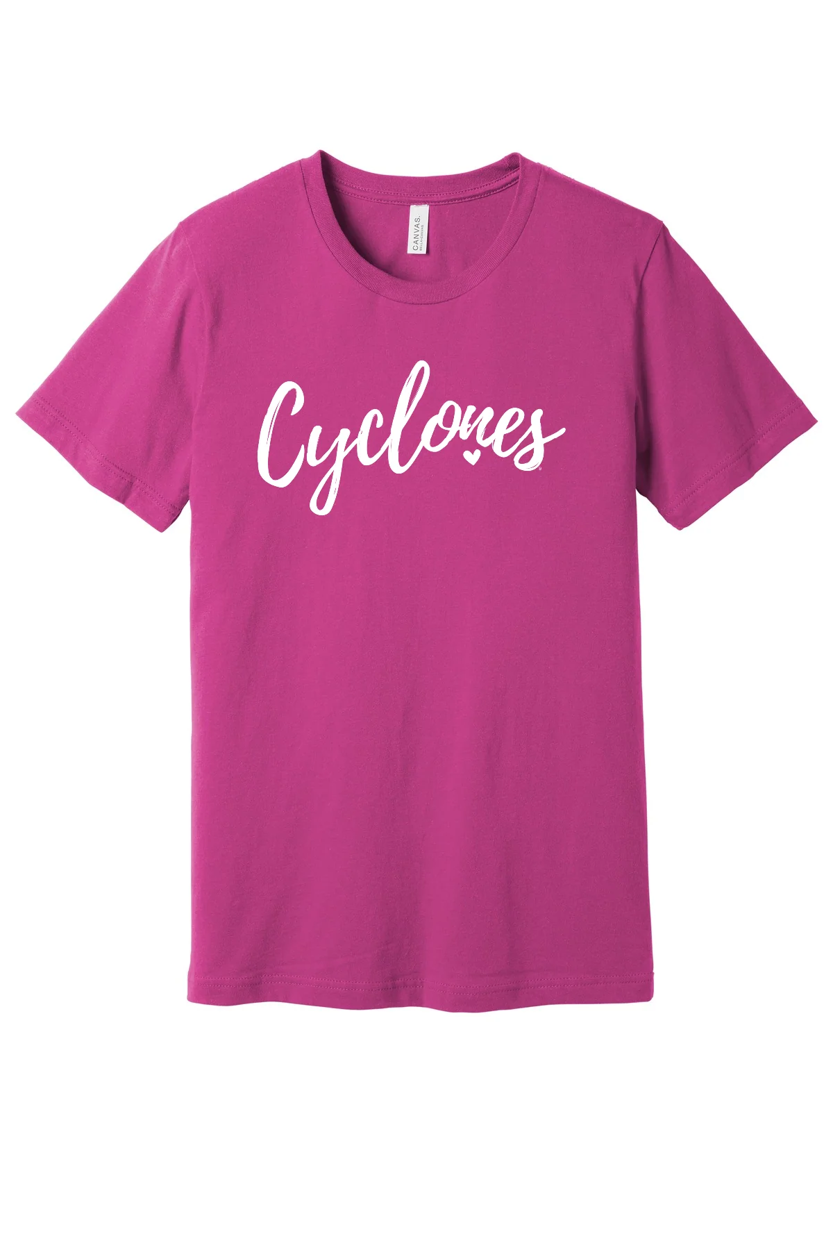 Pink - Cyclones with Heart - Short Sleeve Tee - Image 5