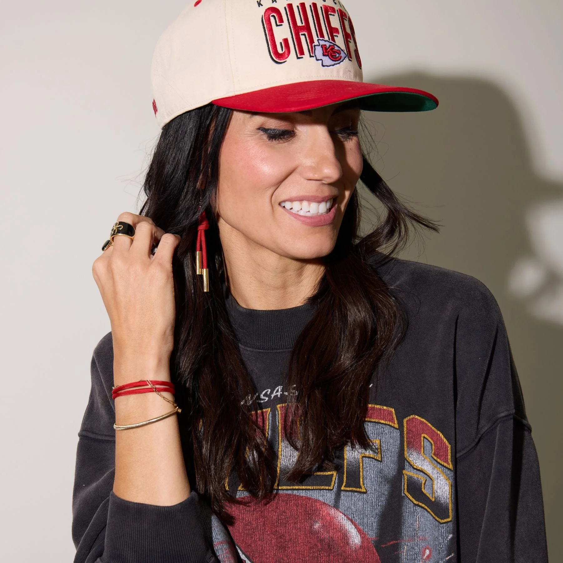 Red Denver Cord Earring - Image 3