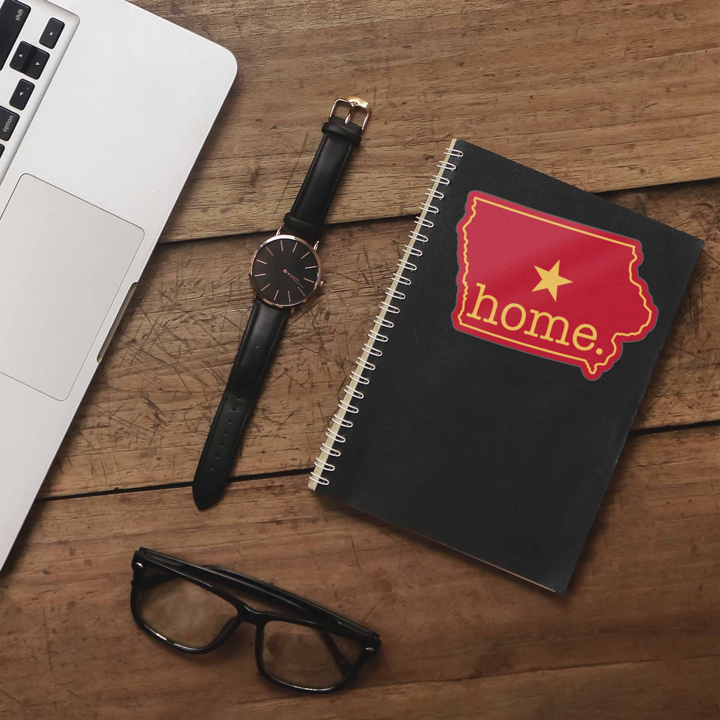 Red Iowa Home Sticker - Cute Ames IA Midwest Decal - Image 4