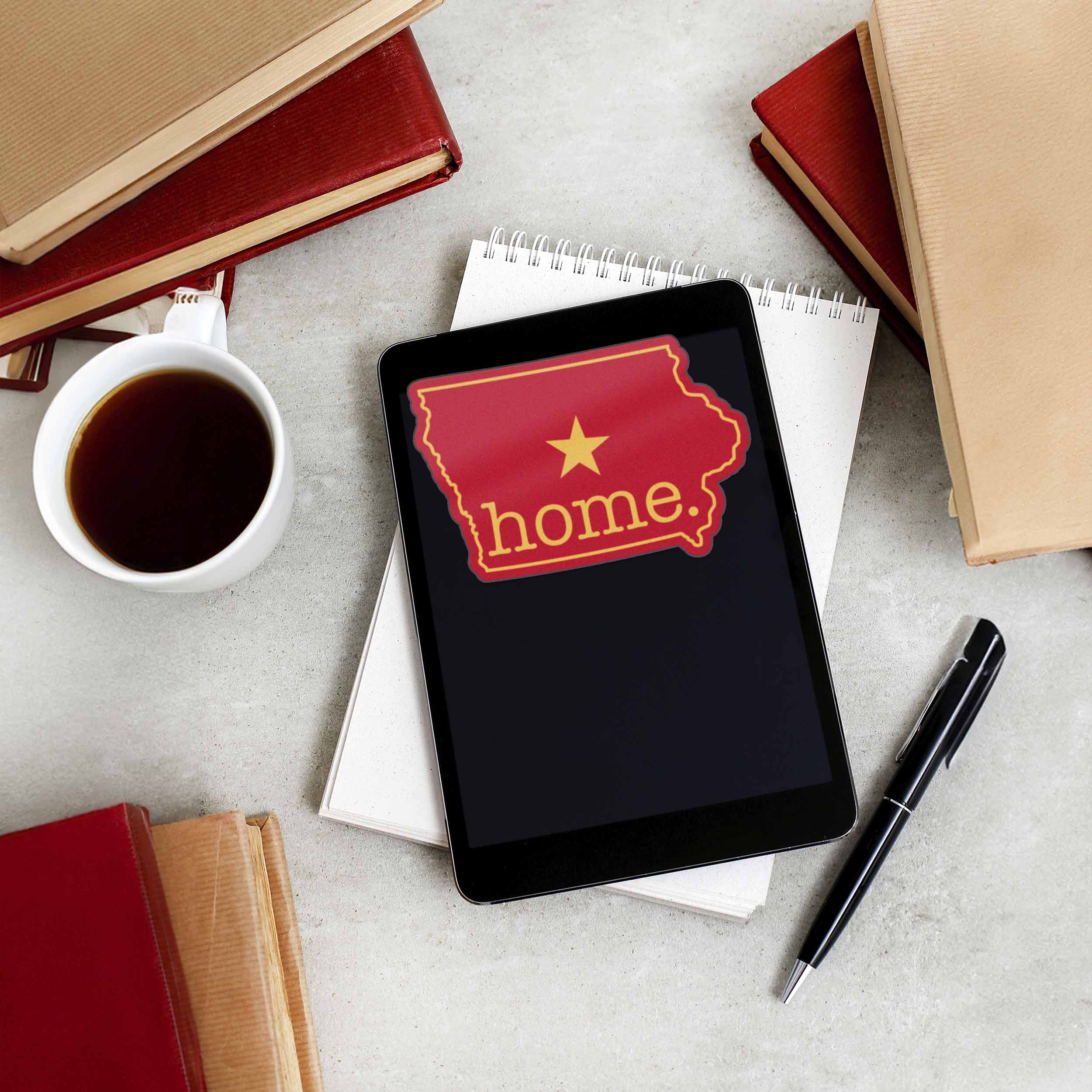Red Iowa Home Sticker - Cute Ames IA Midwest Decal - Image 8