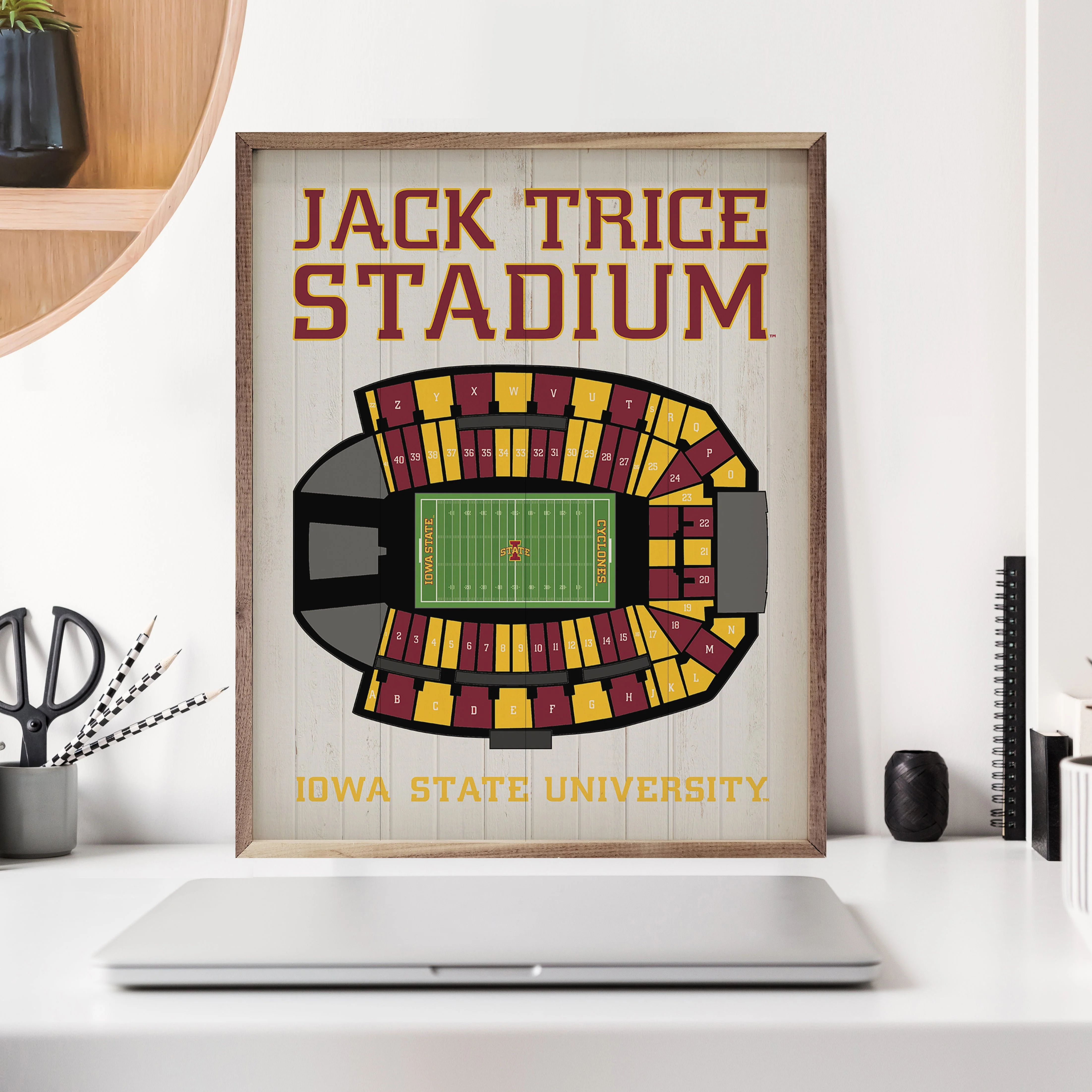 Stadium Seating Football Iowa State University Whitewash - Image 2
