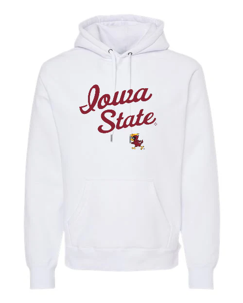 Vintage Iowa State Premium Heavyweight Cross-Grain Hoodie - Image 3