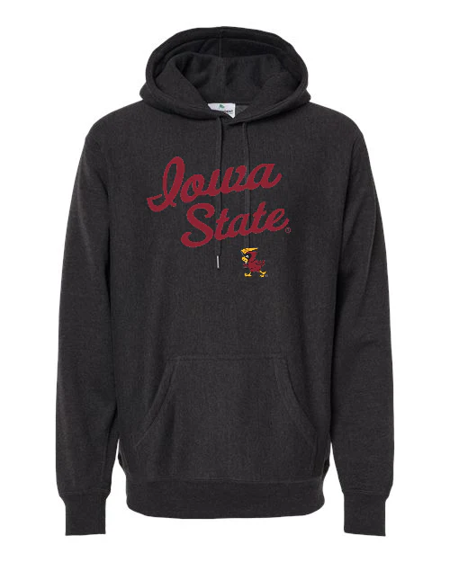 Vintage Iowa State Premium Heavyweight Cross-Grain Hoodie - Image 4
