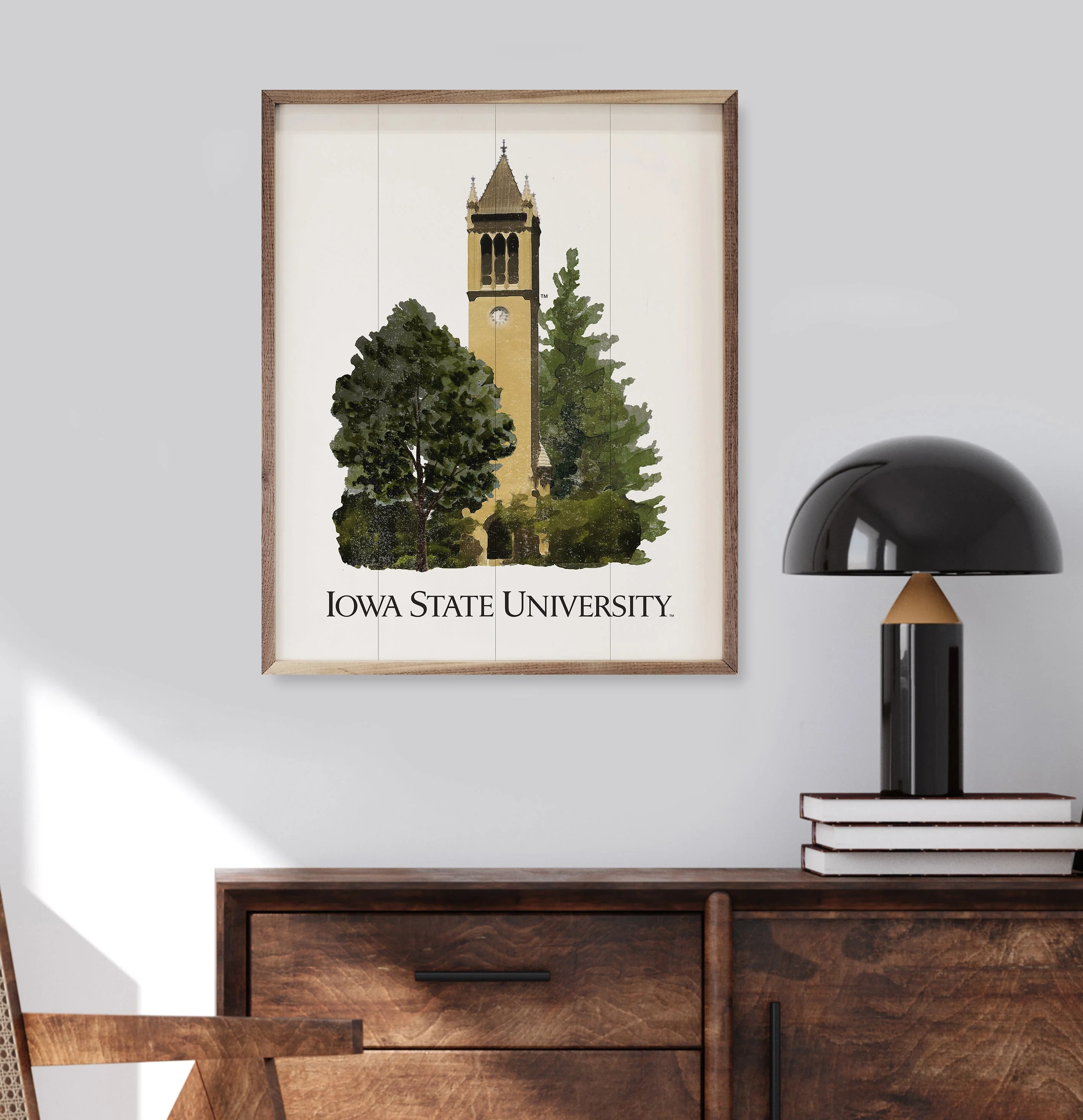 Watercolor Campanile Iowa State University - Image 3
