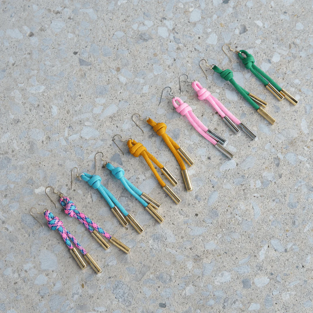 Yellow Denver Cord Earring - Image 5