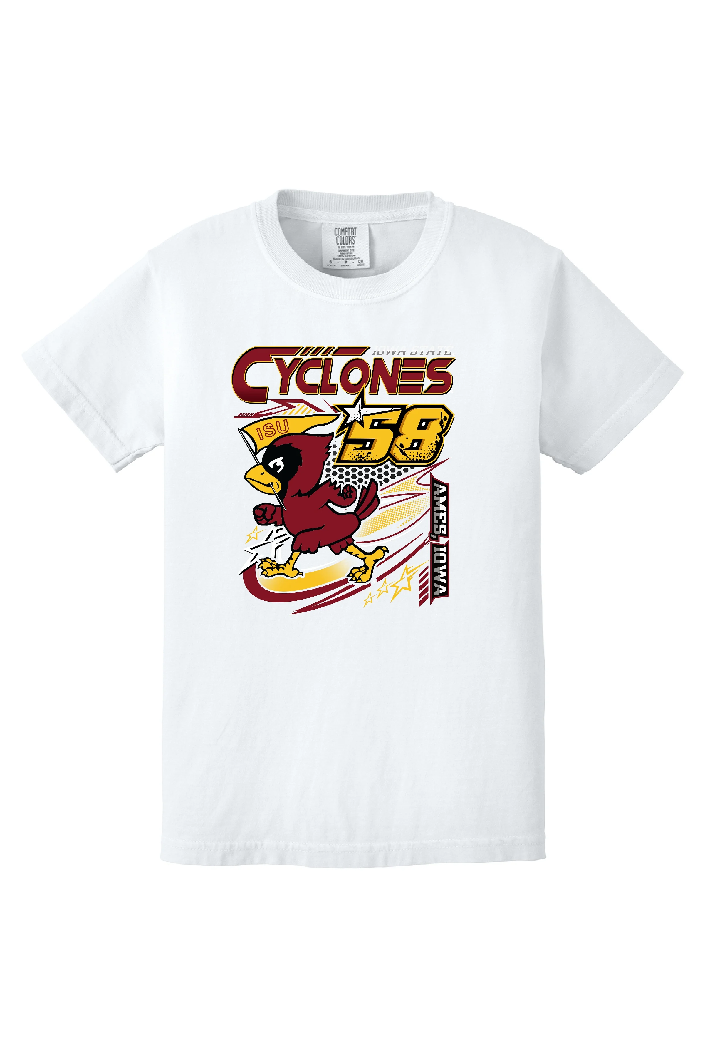 Youth 90s Racing Cy Comfort Colors Tee
